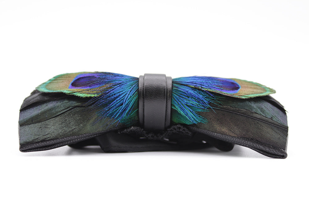 Original Peacock Feather Bow Tie