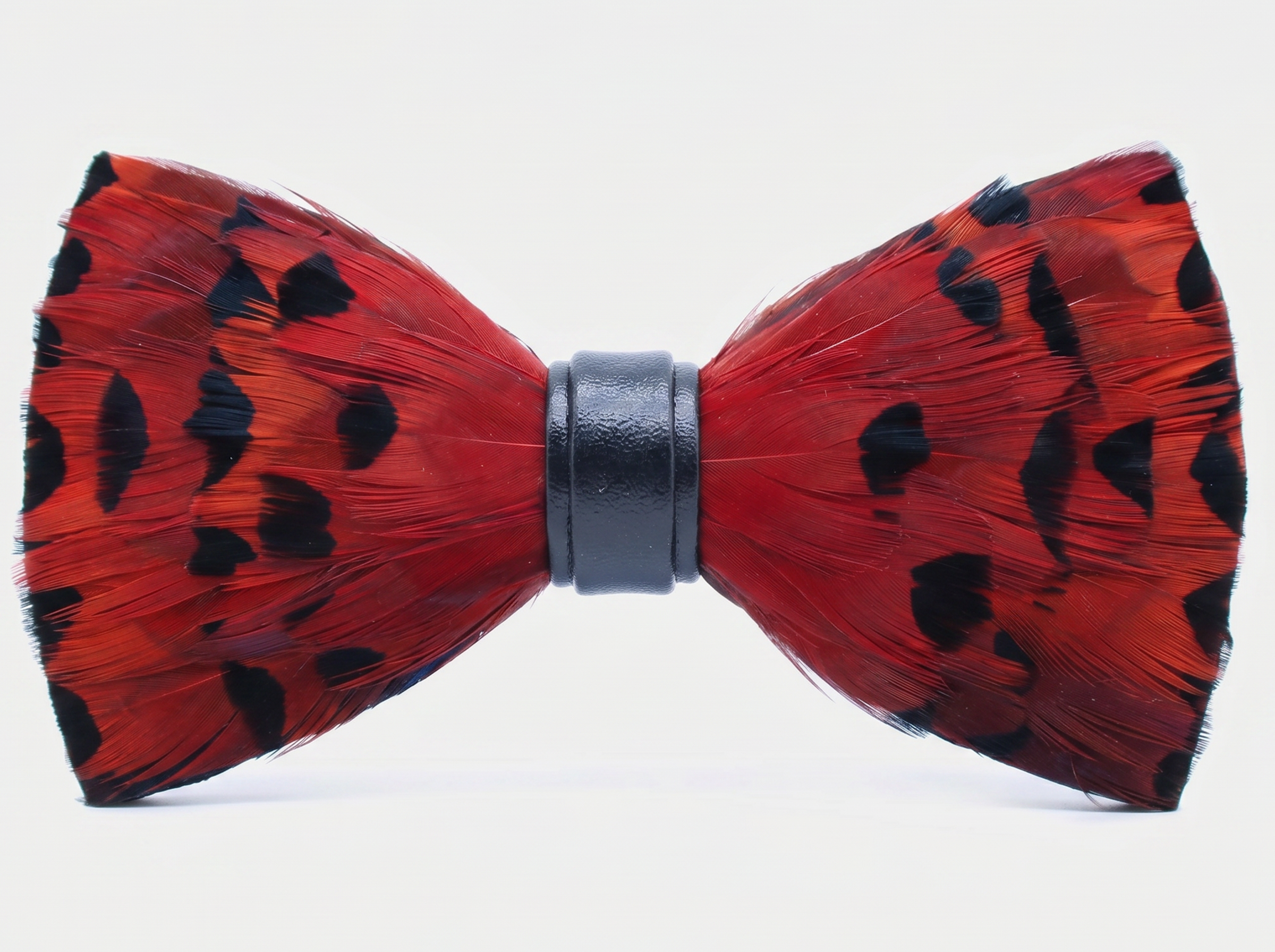Red Feather Bow Tie