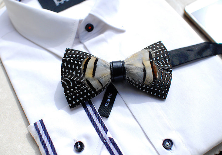 Wild Feather Bow Tie