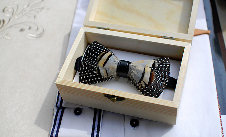 Wild Feather Bow Tie