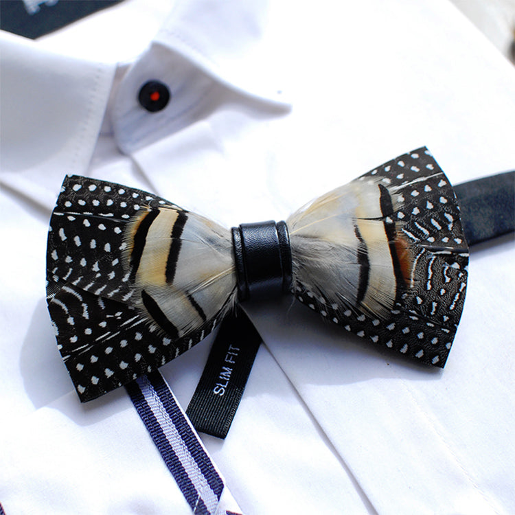 Wild Feather Bow Tie