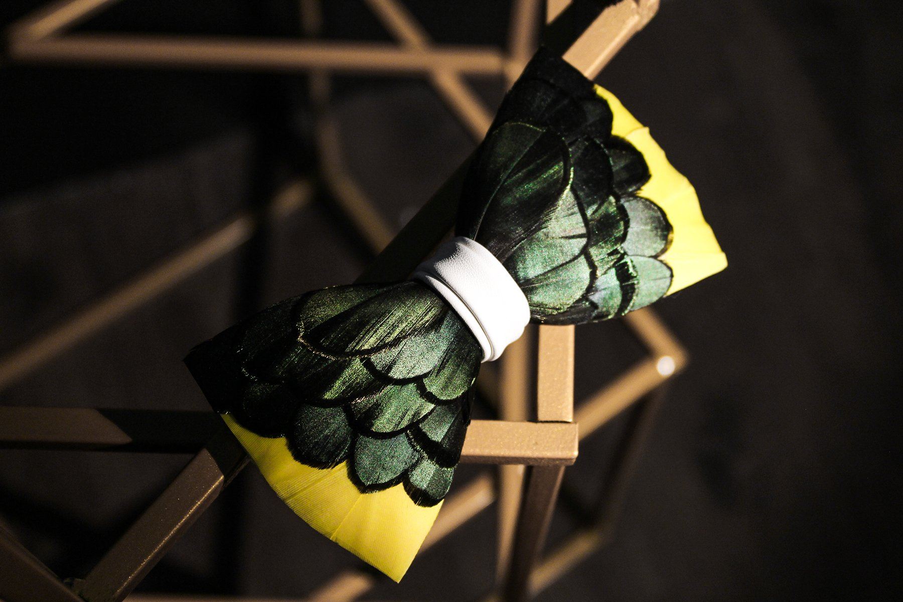 Butterfly Feather Bow Tie