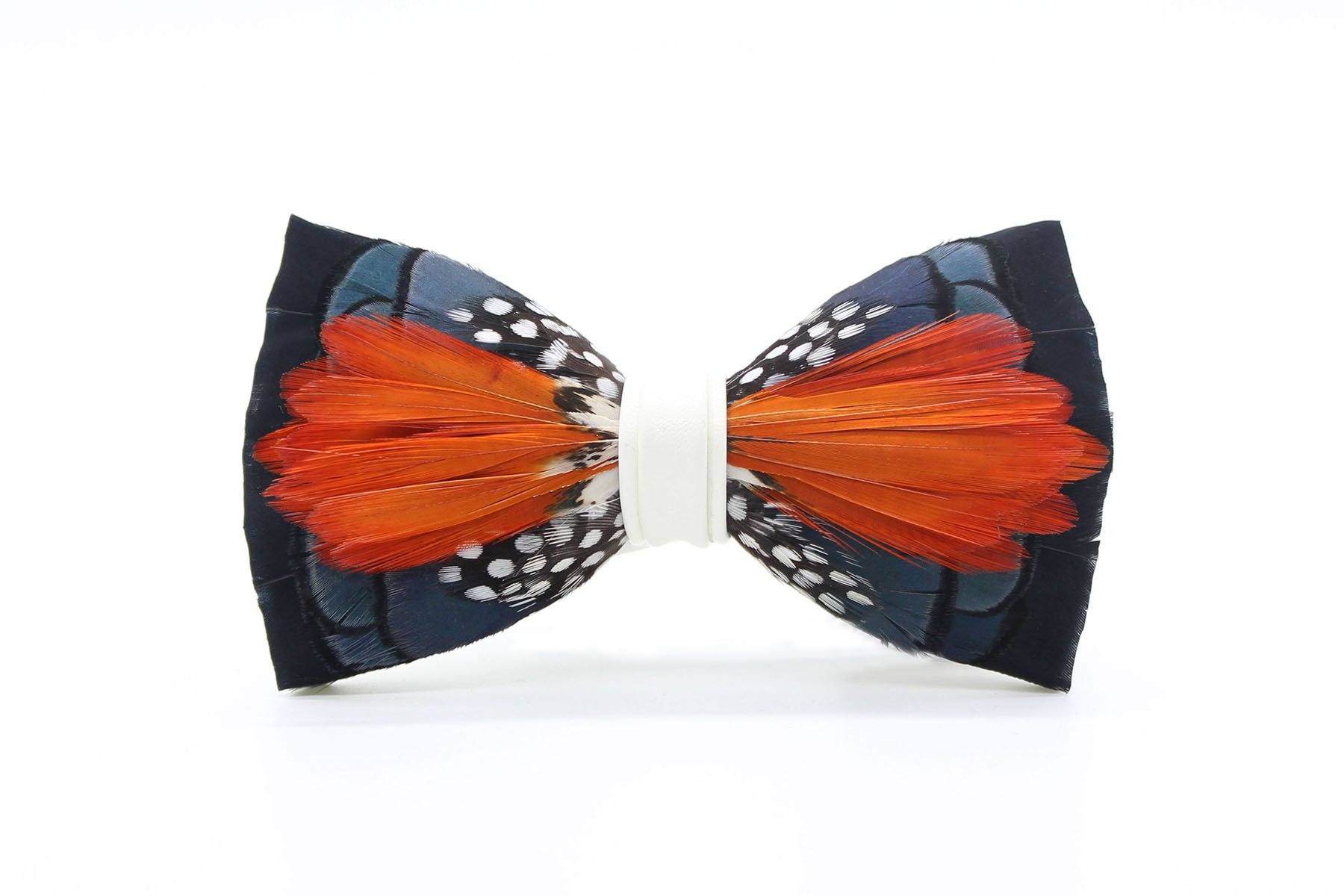 Ding Feather Bow Tie