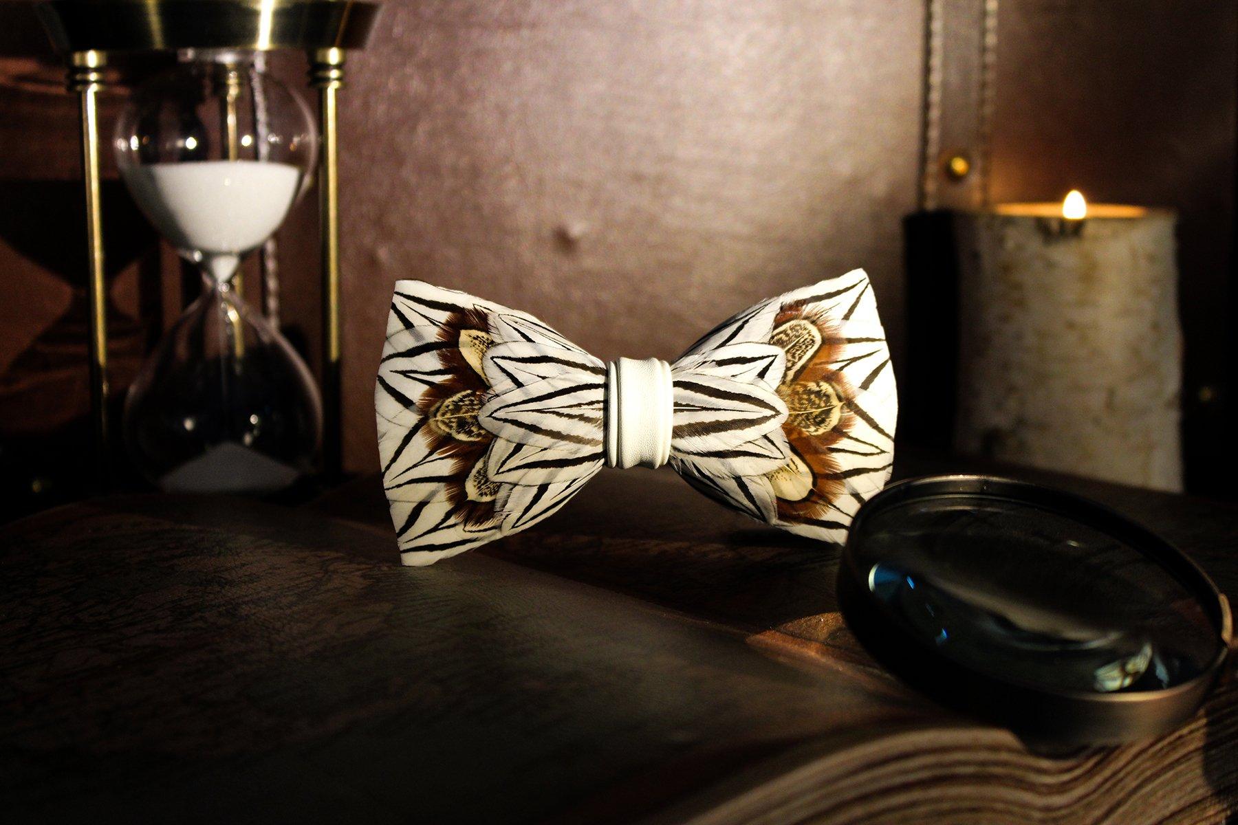 Victorian Era Feather Bow Tie