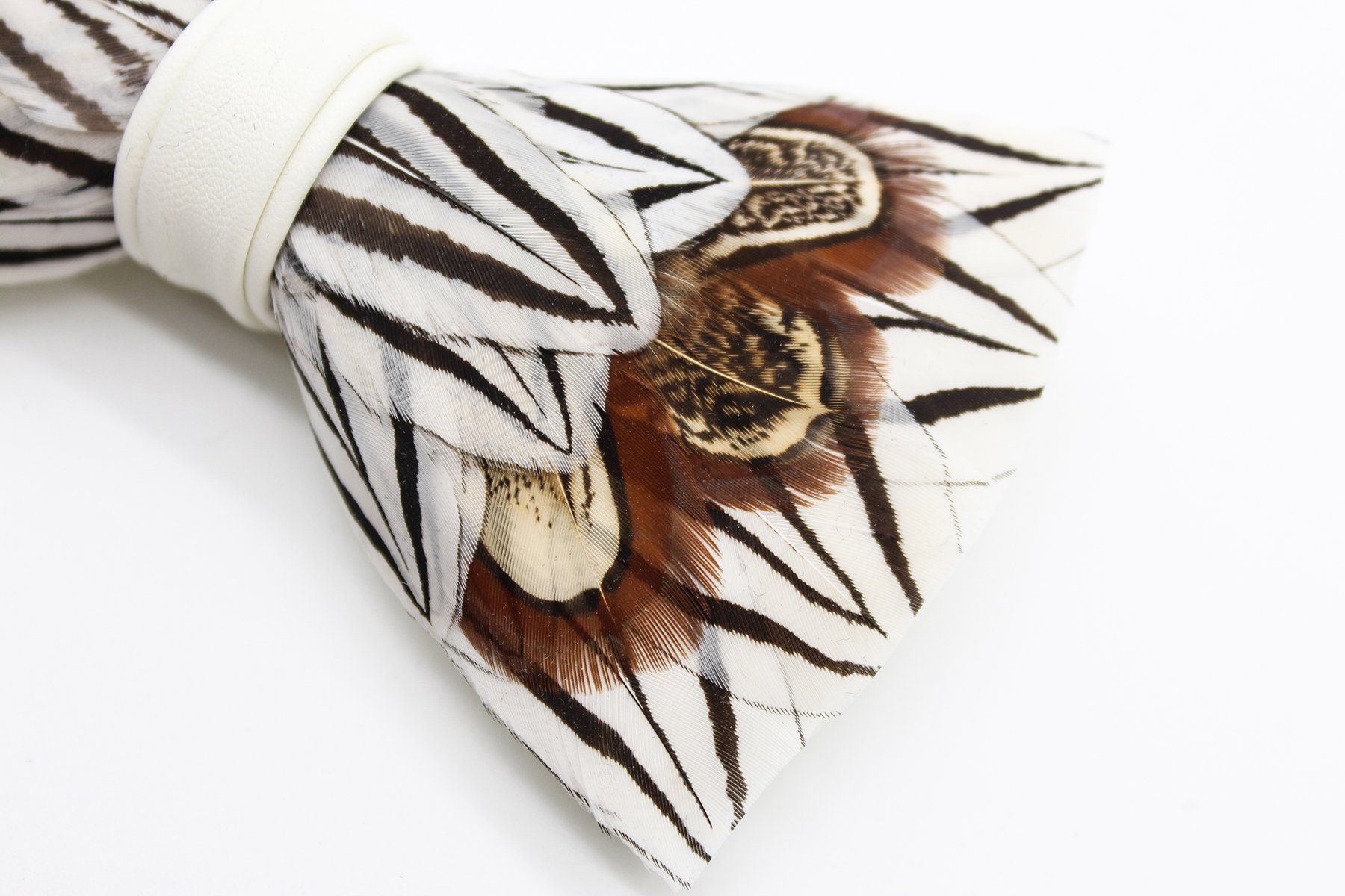 Victorian Era Feather Bow Tie