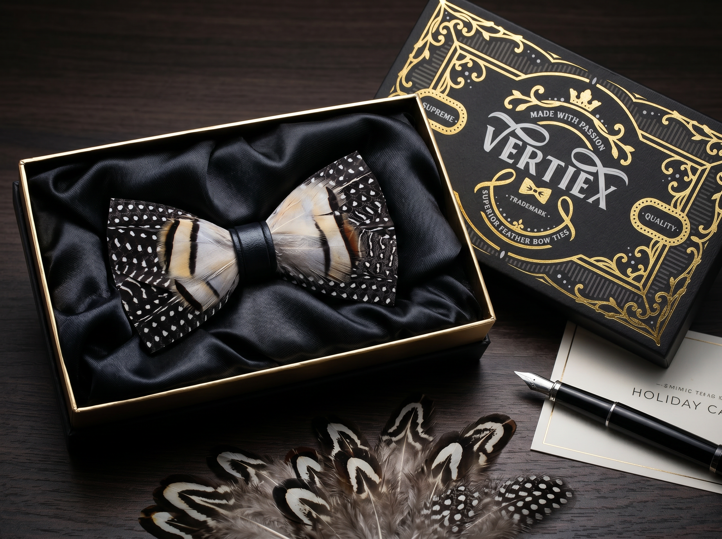 Wild Feather Bow Tie