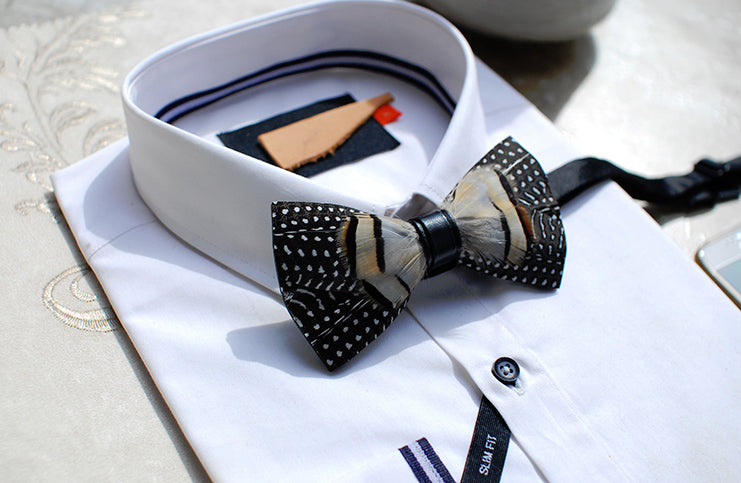 Wild Feather Bow Tie