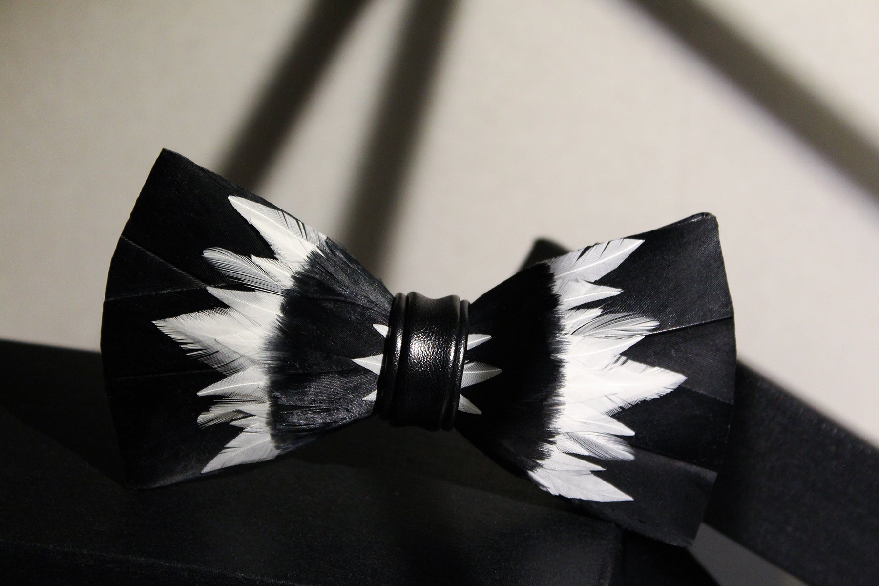 Black Panther Feather Bow Tie