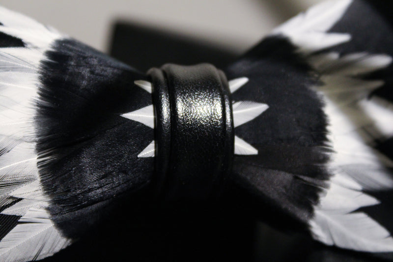 Black Panther Feather Bow Tie