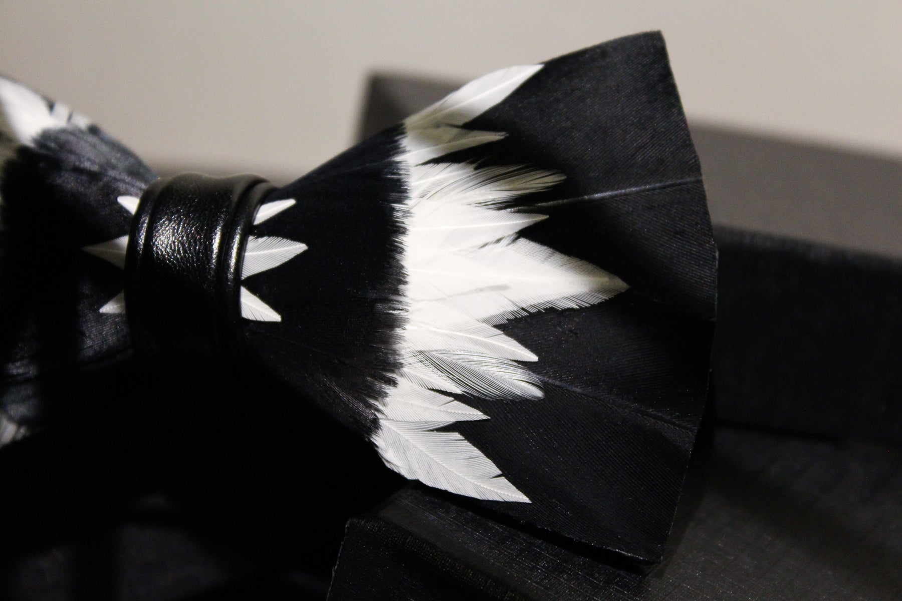 Black Panther Feather Bow Tie