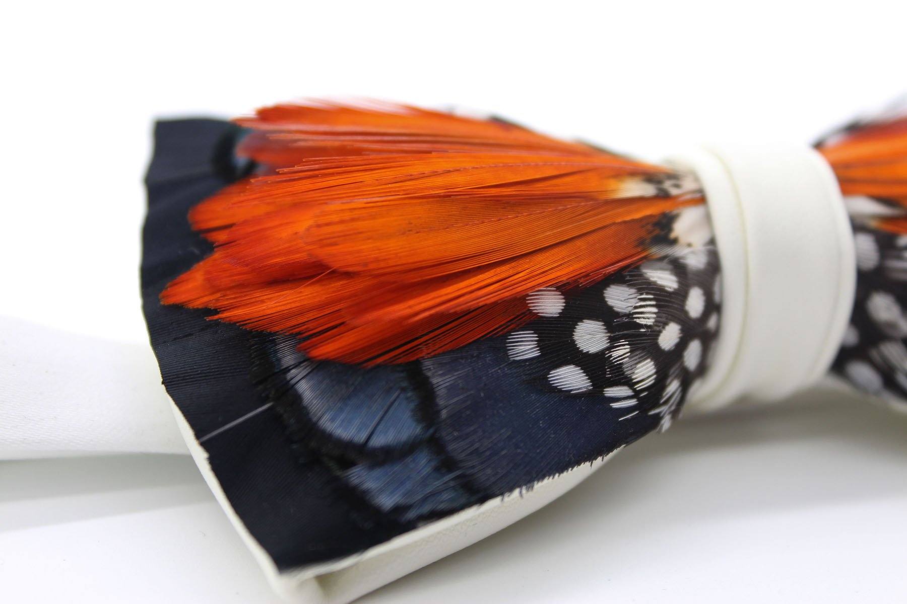Ding Feather Bow Tie