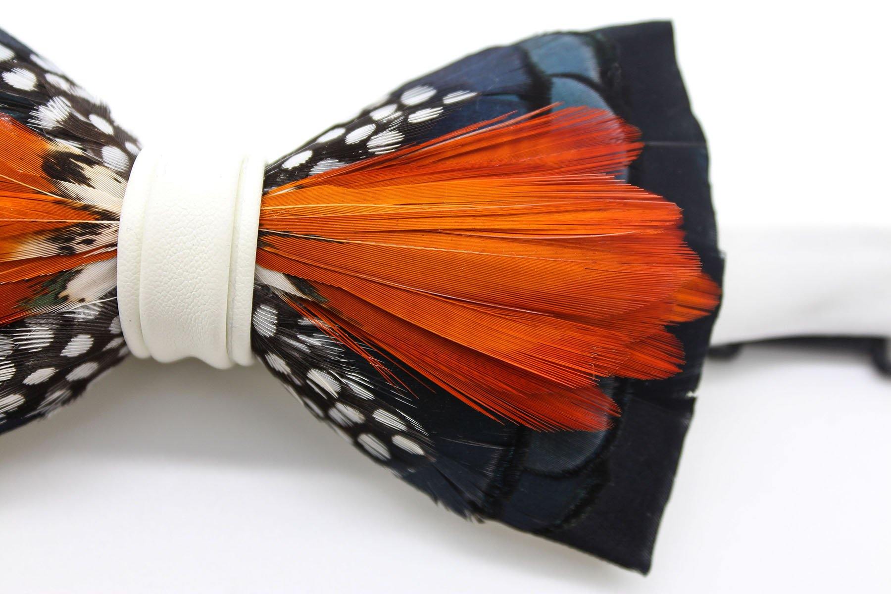 Ding Feather Bow Tie
