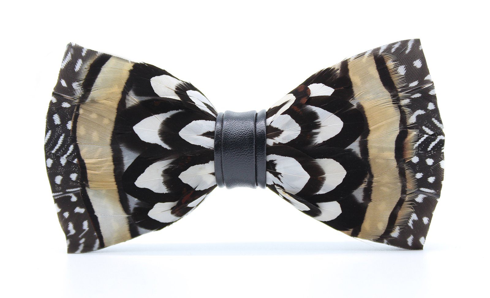 Dragon Scale Feather Bow Tie