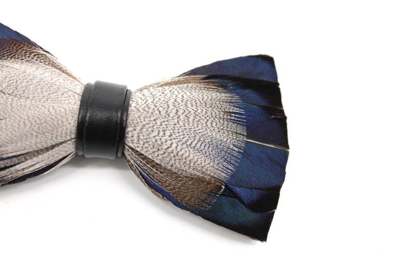 Mallard Duck Feather Bow Tie