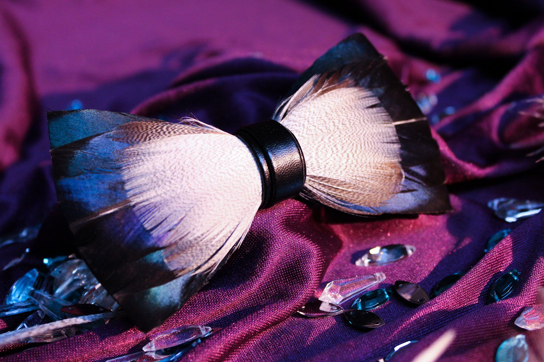 Mallard Duck Feather Bow Tie