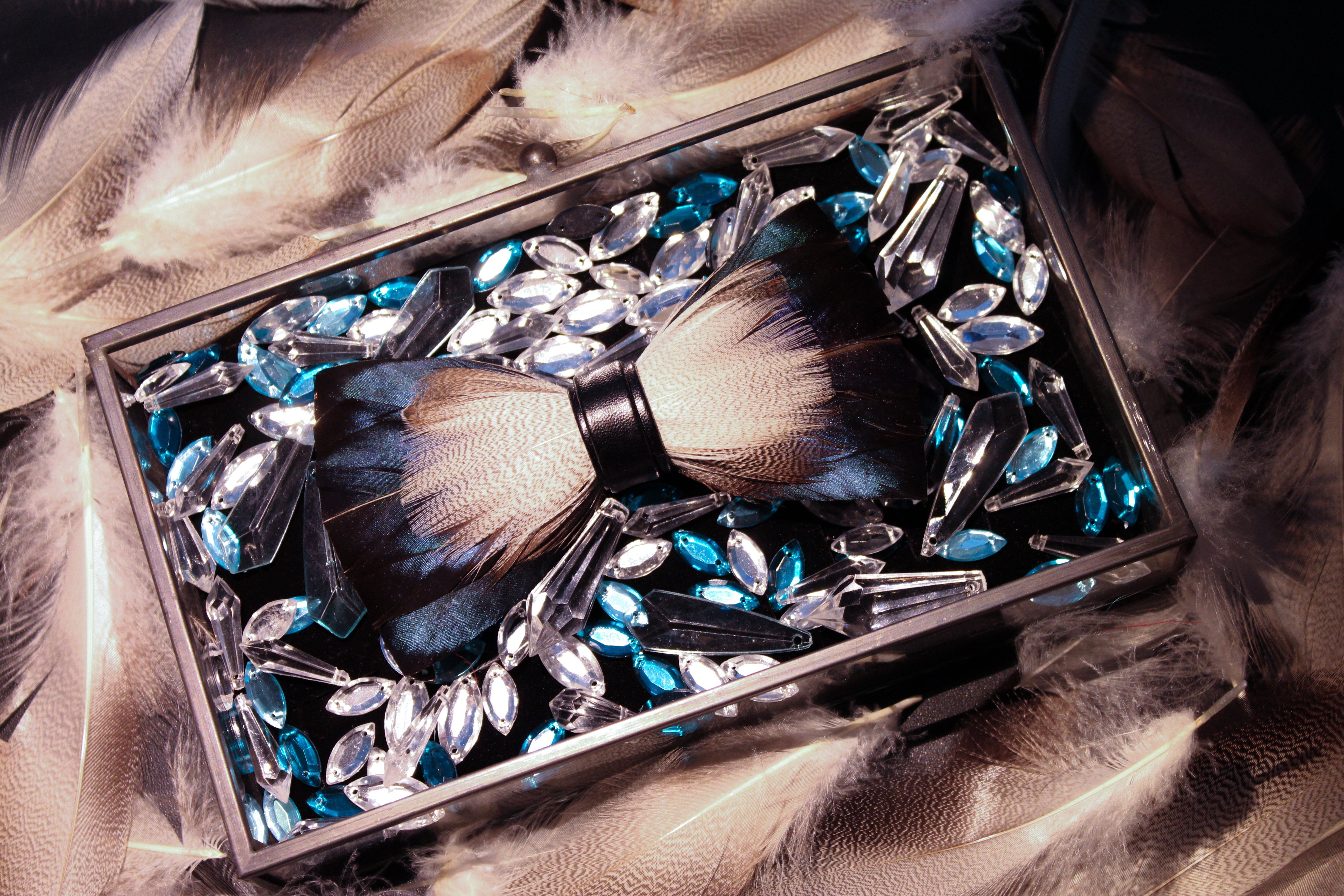 Mallard Duck Feather Bow Tie