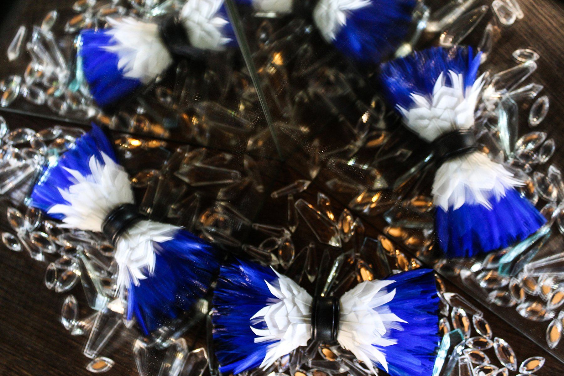 Noble Knight Feather Bow Tie