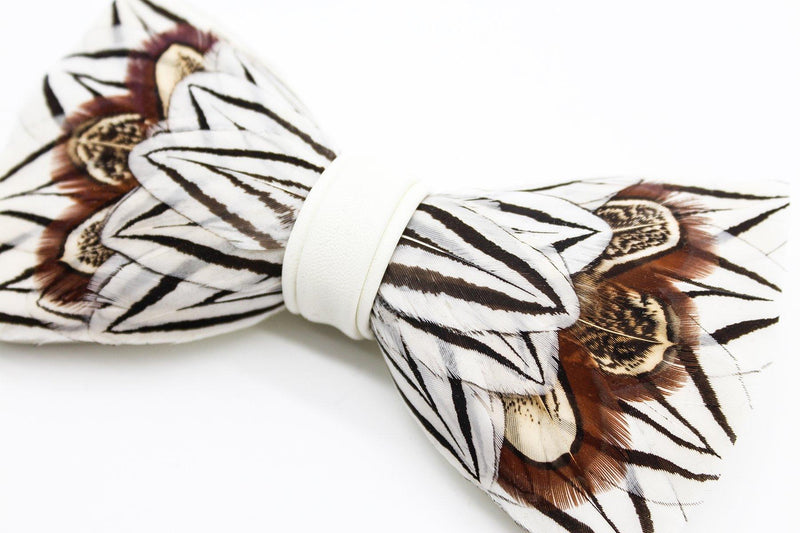 Victorian Era Feather Bow Tie