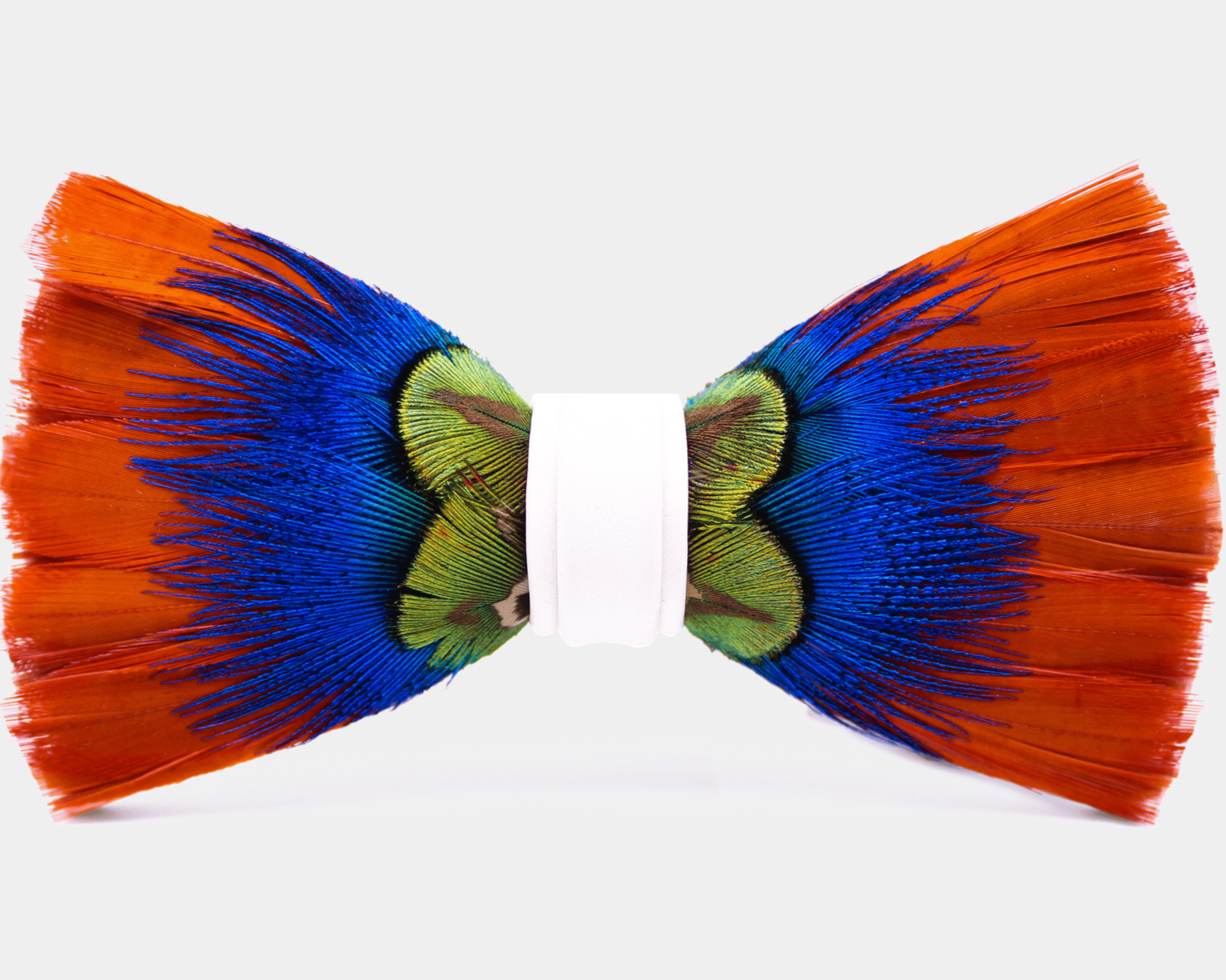 Vivid Island Feather Bow Tie